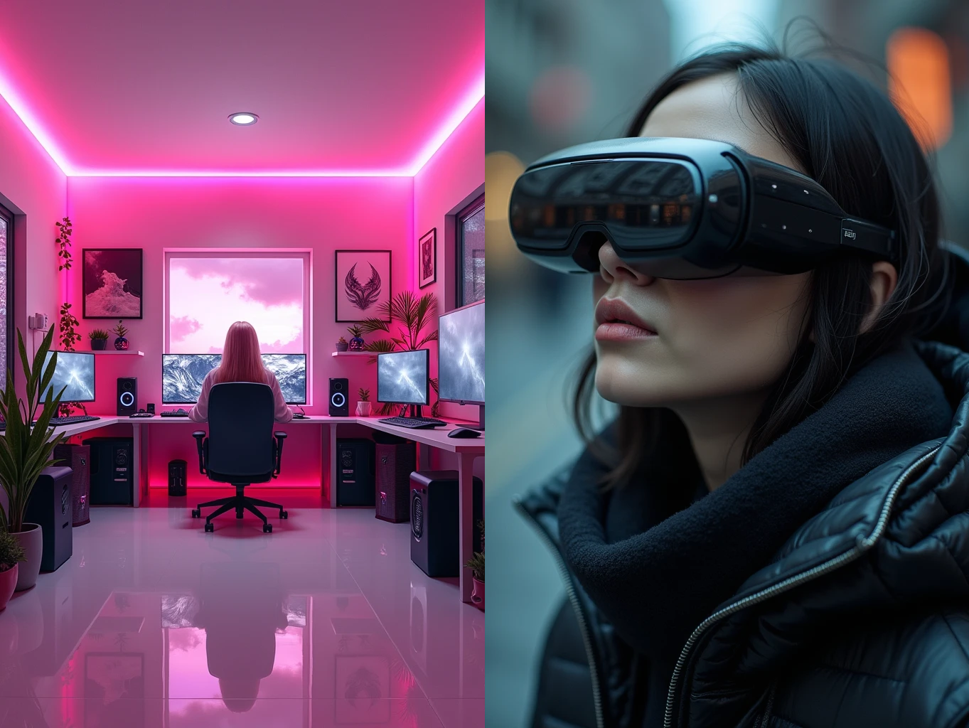 Lycéenne déterminée codant face à une IA générative